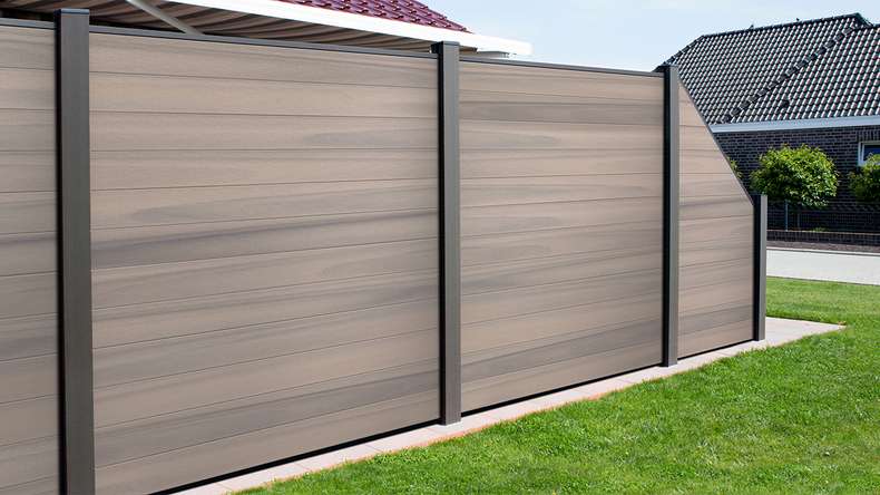 planeo Gardence Strong - BPC-Gartenzaun Quadratisch Bi-Color co-ex