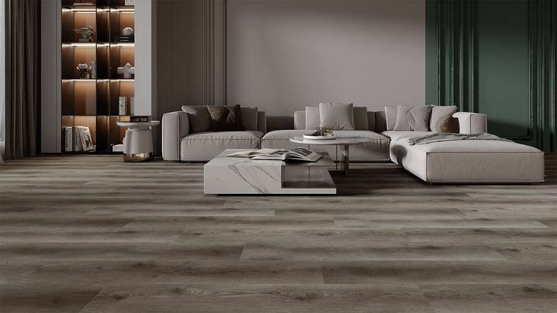 planeo Rigid Klick Vinyl - HOMEtec Pro 50 IXPE Shadow Oak | Trittschalldämmung integr. (RP-E50-7)