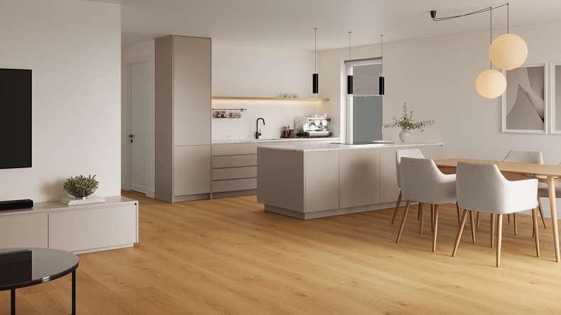 Lys&Land Rigid Klick Vinyl - Fjordline XL Eiche Nova 1,83m lange XL Diele | Trittschalldämmung integr. (SP183-09)