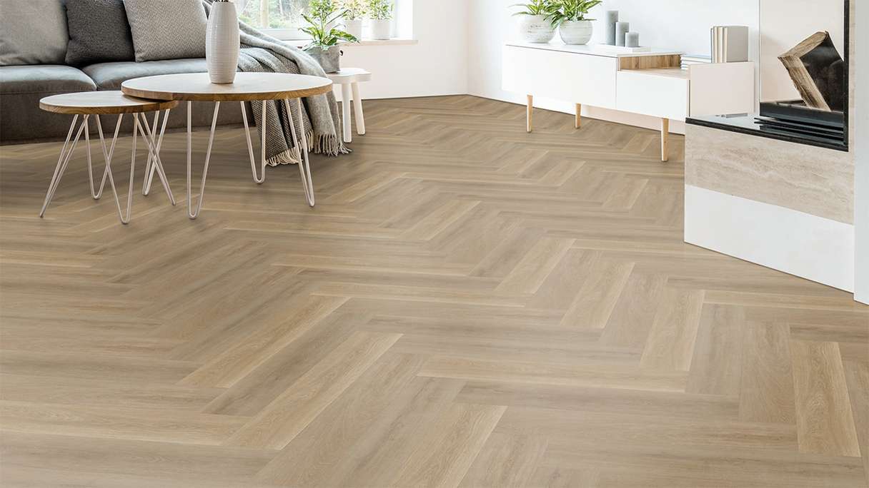 planeo Klick Vinyl - Herringbone Eiche Zürich
