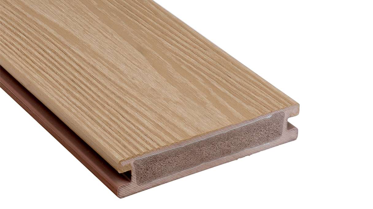 planeo Authentic Wood - BPC Terrassendiele Massiv - Nature White strukturiert