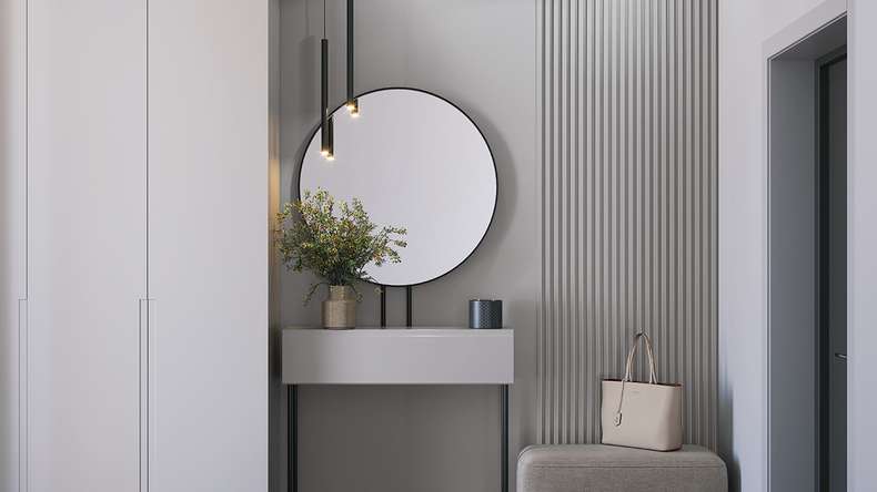 planeo Wandverkleidung Kunststoff Paneele XL - MPC Tech Grey 60 x 265 cm