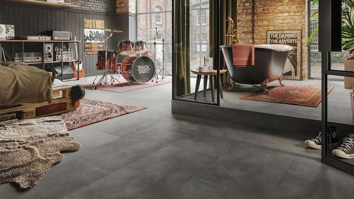 MEISTER Designboden Dryback-Vinyl DB 155 - 20208 Stoner rock Steinporen-Struktur (400058-0914457-20208)