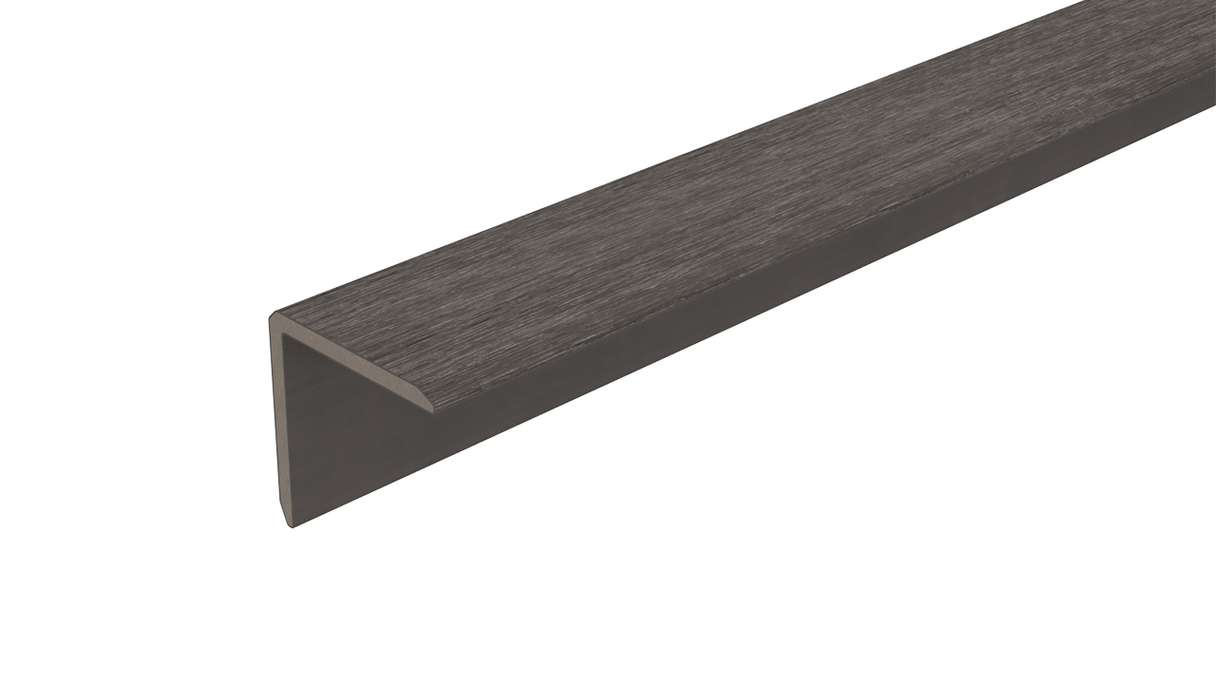 planeo LINEA - WPC CoEx Innen- und Außenwinkel Dunkelgrau 2900 x 55 x 55 mm
