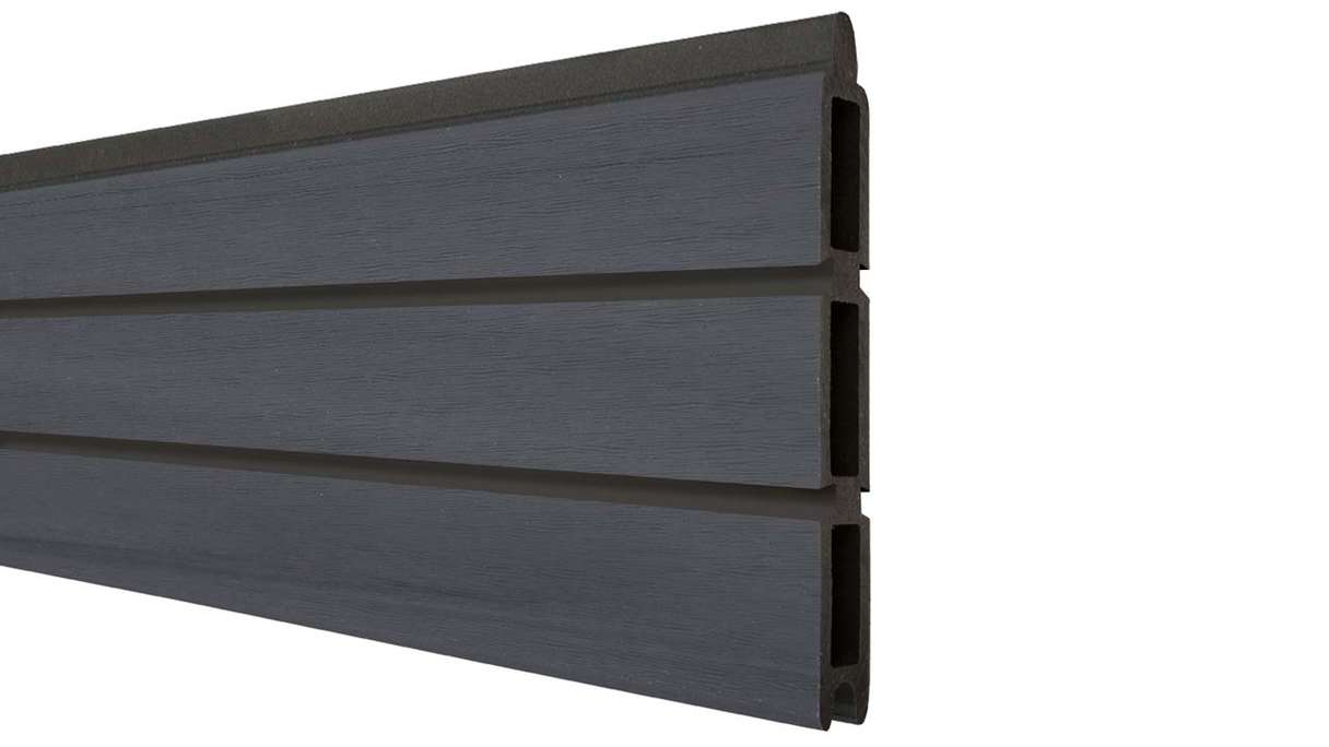 planeo Gardence Trendy - BPC Rhombus Einzelprofil Steingrau co-extrudiert