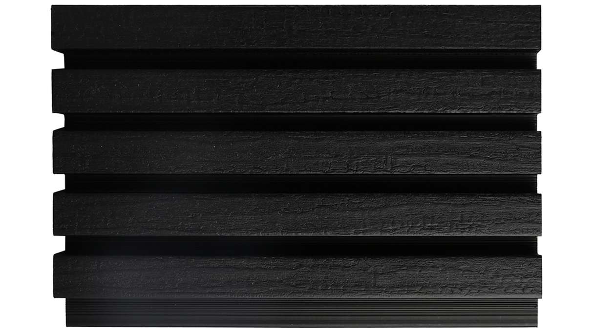 planeo LINEA Slim - WPC CoEx Fassadenverkleidung Schwarz 2900 x 215 mm