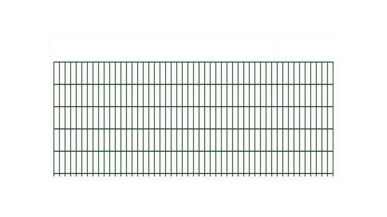 Doppelstabmattenzaun schwer 8/6/8 RAL 6005 Moosgrün - 1030 x 2510 mm