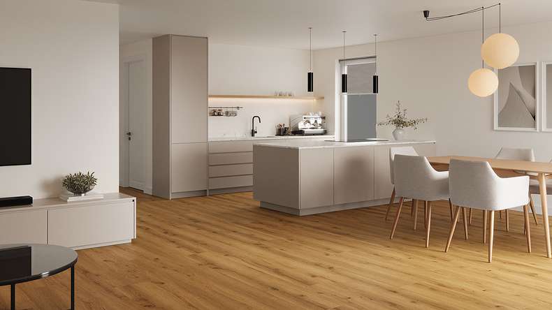 Lys&Land Rigid Klick Vinyl - Fjordline XL Eiche Prime 1,83m lange XL Diele | Trittschalldämmung integr. (SP183-10)