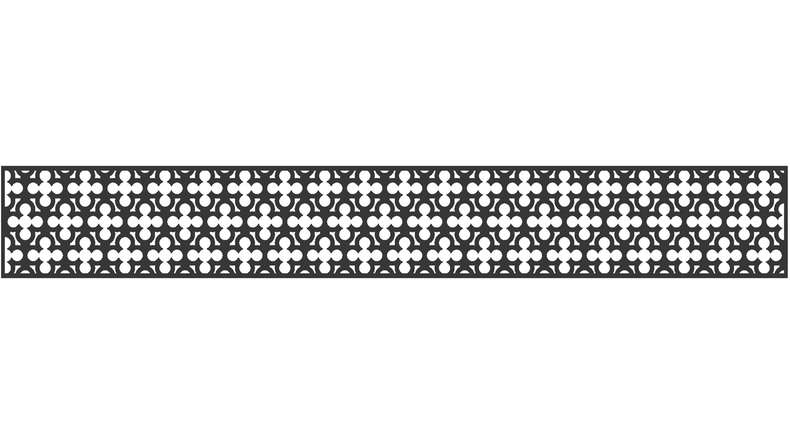 planeo Gardence - Designeinsatz 1800 x 300 x 1.5 mm Anthrazit