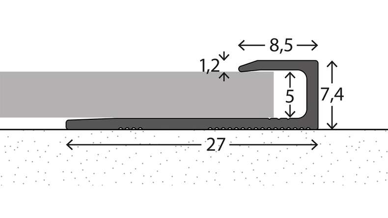 planeo Abschlussprofil 341 - 270 cm