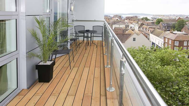 TerraWood Holzterrasse - Douglasie Kanadisch - gerillt / genutet