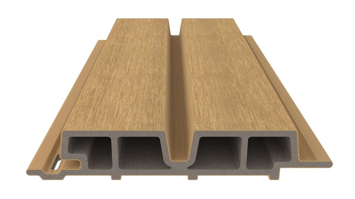 planeo LINEA Wide - WPC CoEx Fassadenverkleidung Sand 2900 x 181 mm