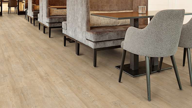 planeo Rigid Klick Vinyl - FlexCore 55 Biscuit Oak | Trittschalldämmung integr. (plfc-5101FS55)