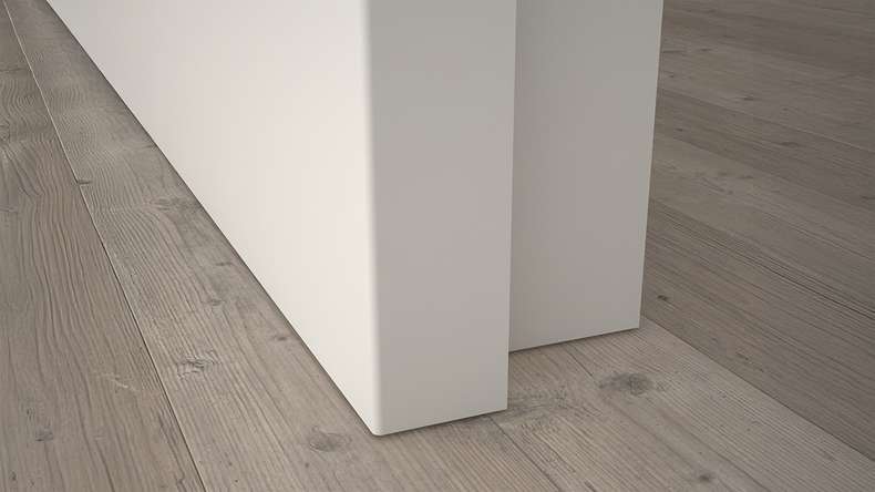 planeo Innentür VELA Calma Weiß 9010 Designkante | CPL - 1985 x 610|735|860|985 mm