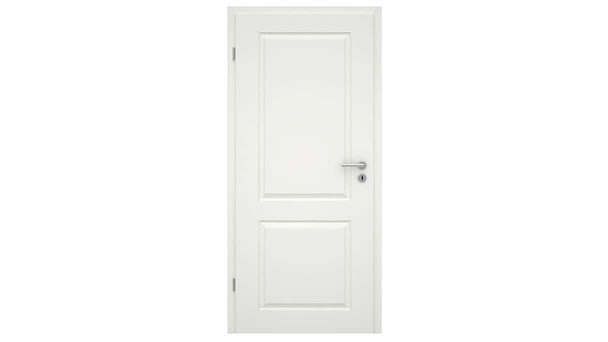planeo Landhaus-Innentür VELA Casa 2F Weißlack 9010 Rundkante | lackiert - 1985 x 610|735|860|985 mm