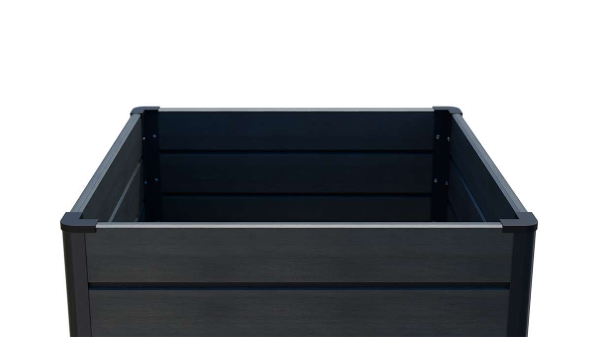 planeo BPC-Rhombus Hochbeet Cube - Steingrau co-ex. 70 x 70 x 79 cm