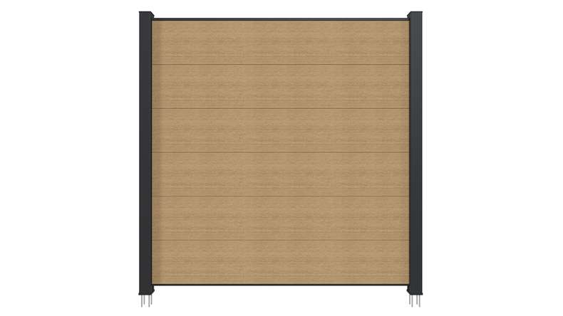 planeo INFINITY XL-Board - WPC CoEx Steckzaun Sand 176 x 183 cm