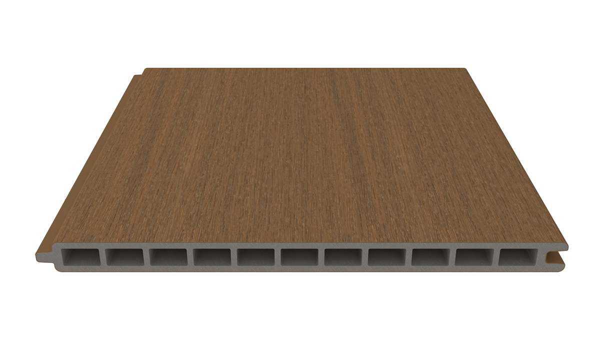 planeo INFINITY XL-Board - WPC CoEx Steckzaun Burma Teak 176 x 183 cm