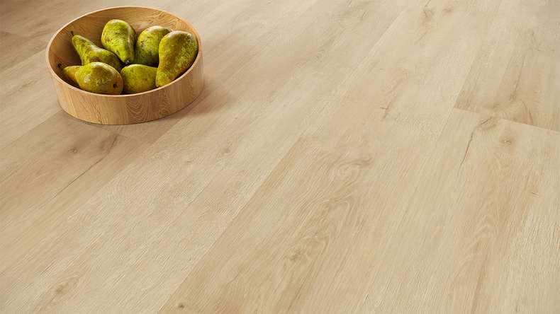 planeo Rigid Klick Vinyl - SolutionX 2in1 BigSize Château Oak 1,83m lange XL Diele | Trittschalldämmung integr. (ECF-BS-83)