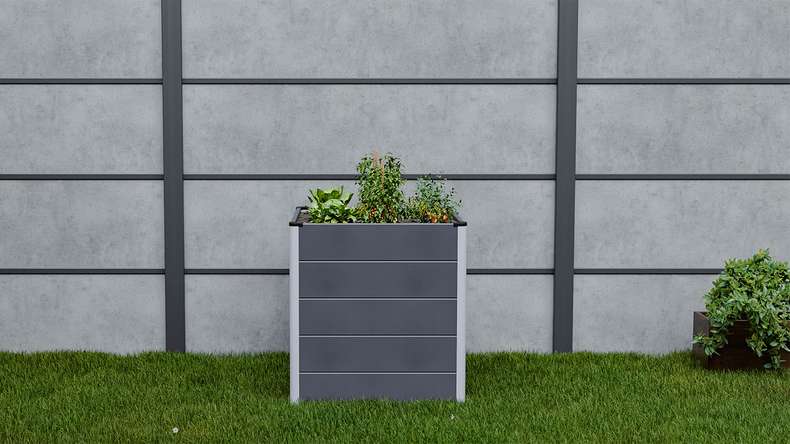 planeo BPC Hochbeet Cube - Anthrazit | DB703 70 x 70 x 75 cm