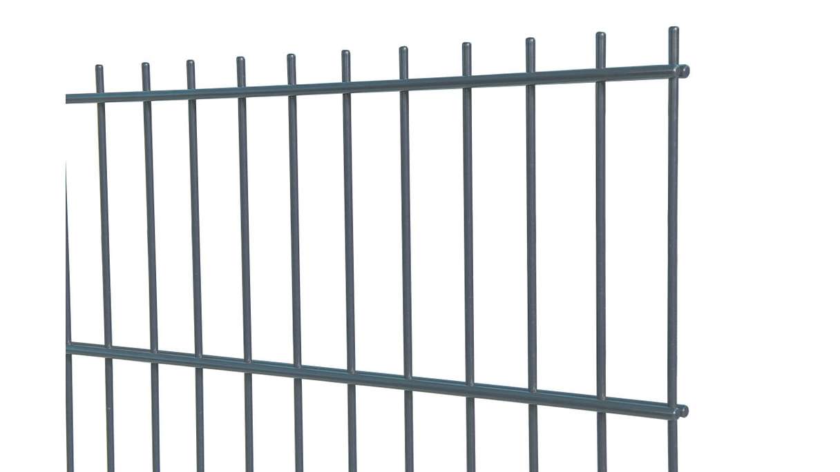 Doppelstabmattenzaun leicht 6/5/6 - Breite 2510 mm RAL 7016 Anthrazit