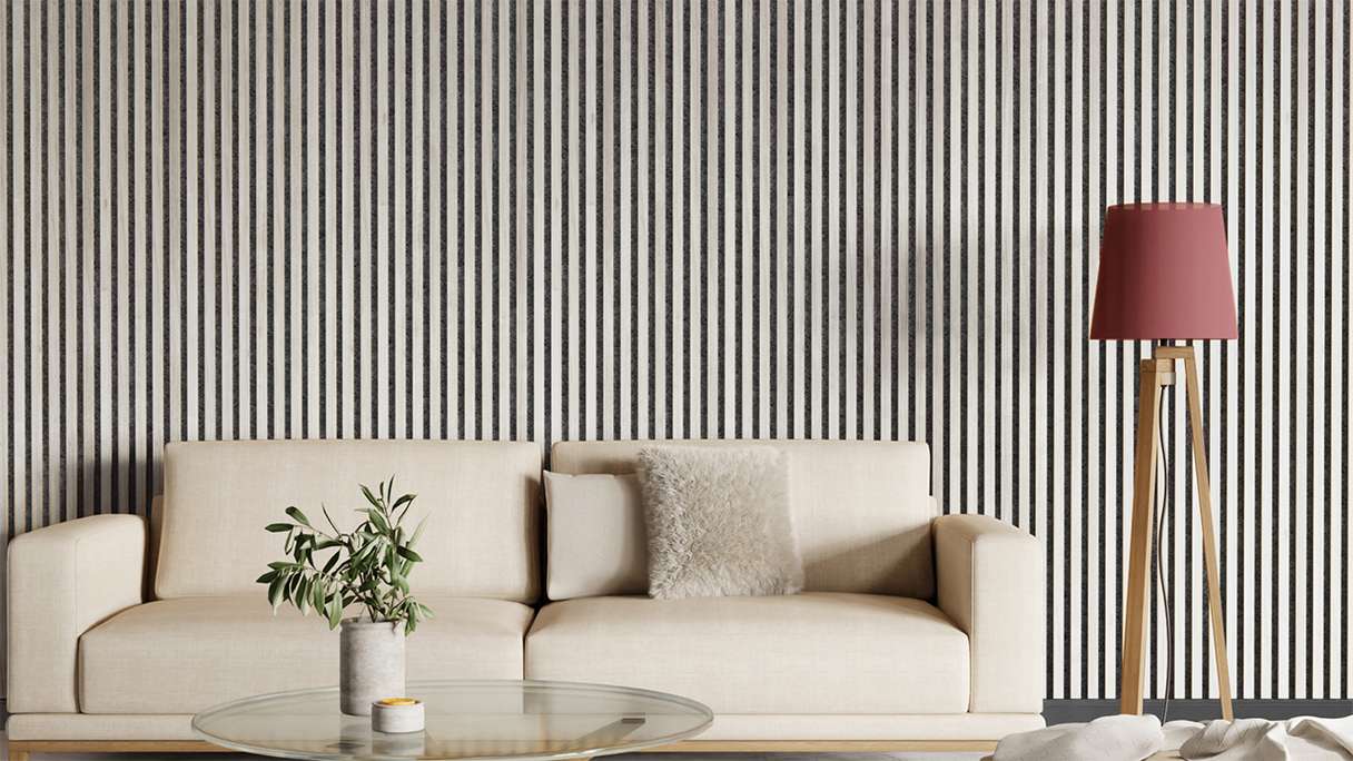 Skaben Akustikpaneele SilentWall Comfort - Eiche Weiß - 250 x 30 cm
