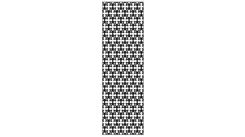 planeo Gardence - Designelement Oriental Anthrazit | DB703 60 x 180cm