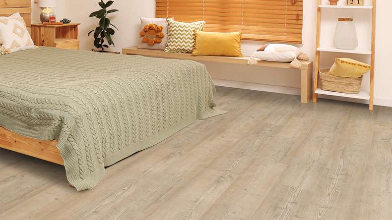 planeo Rigid Klick Vinyl - FlexCore 55 Biscuit Oak | Trittschalldämmung integr. (plfc-5101FS55)