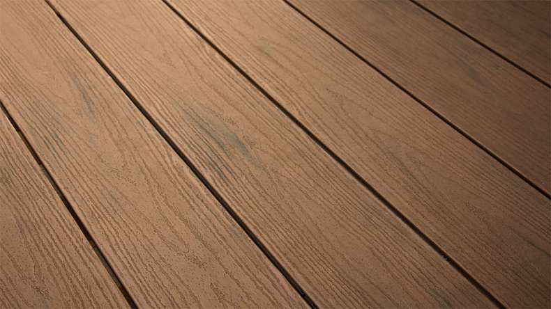 planeo TitanWood - Massivdiele dunkel-braun antik gealtert/gebürstet 4m | 5m