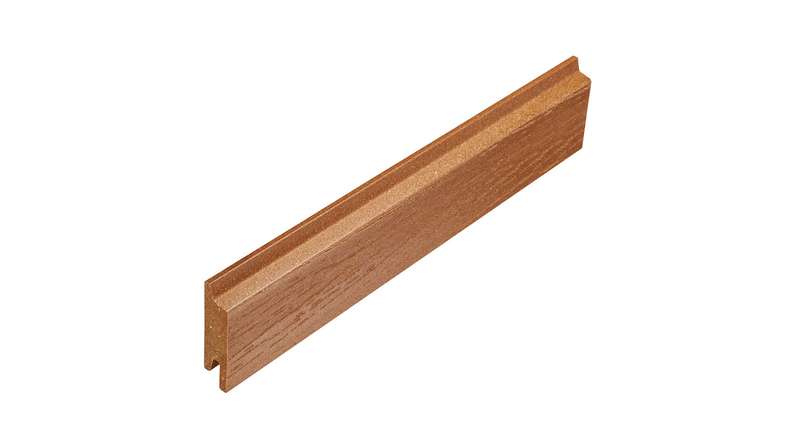 planeo Fassado - WPC Rhombusleiste Fassadenverkleidung Bernsteinbraun Small 4 m
