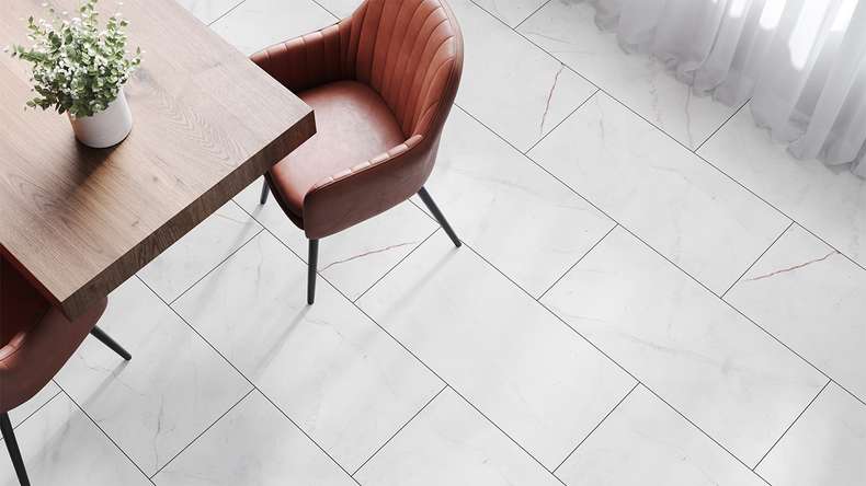 planeo Rigid Klick Vinyl - Stone Marmorata Chiara Matt | Trittschalldämmung integr. (100P1004MT)