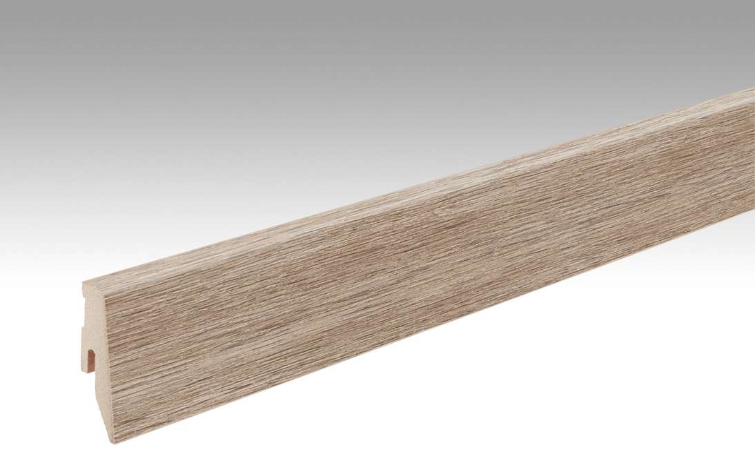 MEISTER Sockelleisten Fußleisten Eiche karamell 6953 - 2380 x 60 x 20 mm (200005-2380-06953 - 6938236953)