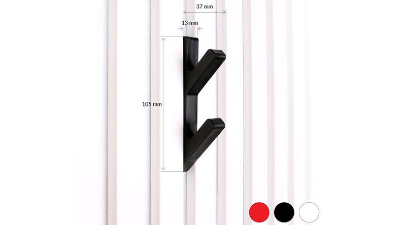 planeo 3D Haken - Rot 2 Stk