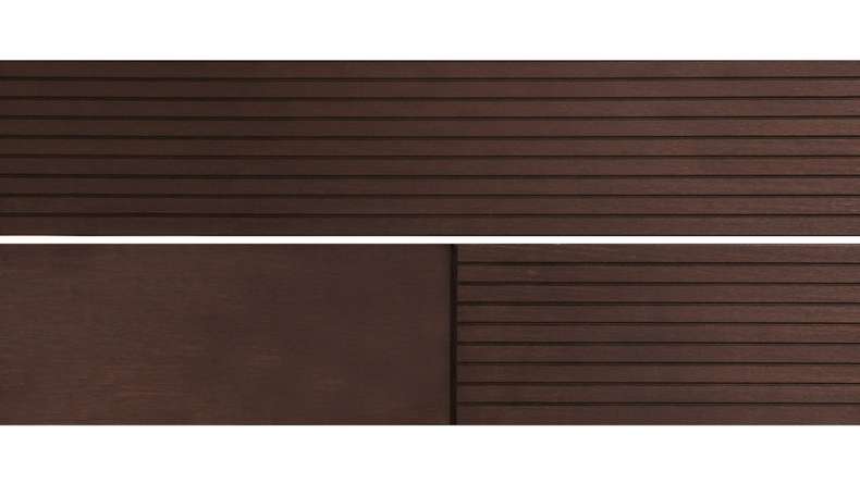 planeo Holzterrasse Massivdiele Bambus Dunkel glatt/fein genutet - 1850 x 137 x 20 mm