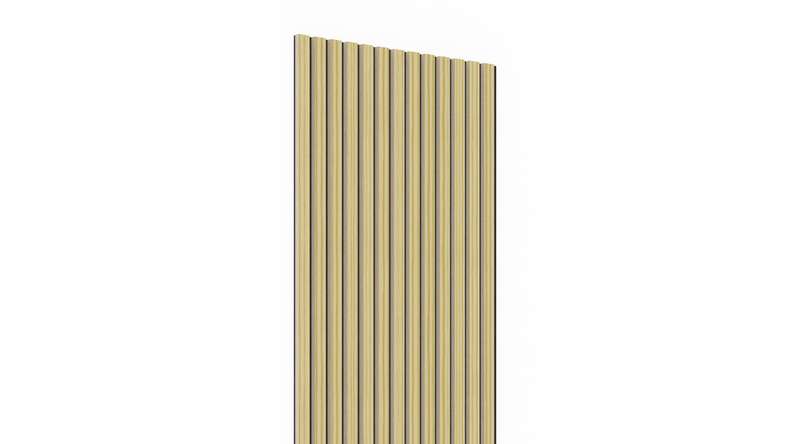 planeo Akustikpaneele - Kiefer 2480 x 600 x 21.5 mm | schwer entflammbar Brandschutz Klasse B