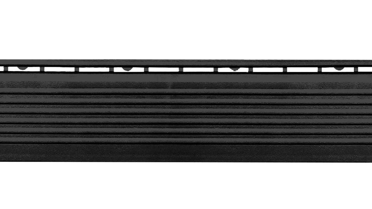 planeo Seitenteil für 30 x 30 cm Klickfliesen - schwarz mit Stift 