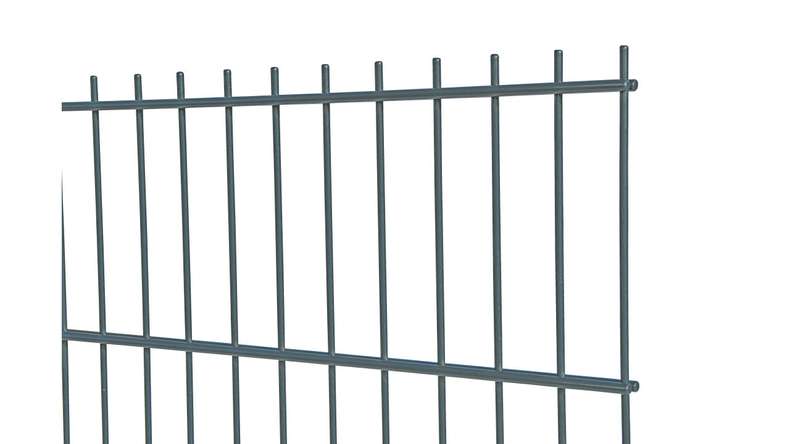 Doppelstabmattenzaun schwer 8/6/8 - Breite 2510 mm RAL 7016 Anthrazit