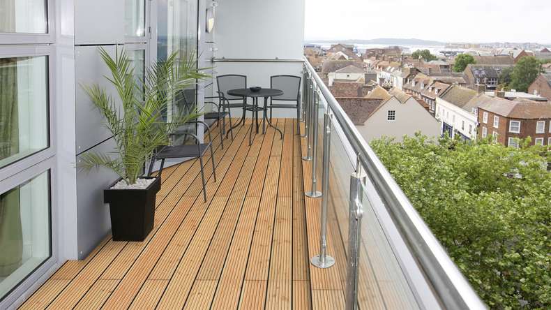 TerraWood Holzterrasse - Douglasie Kanadisch - gerillt / genutet