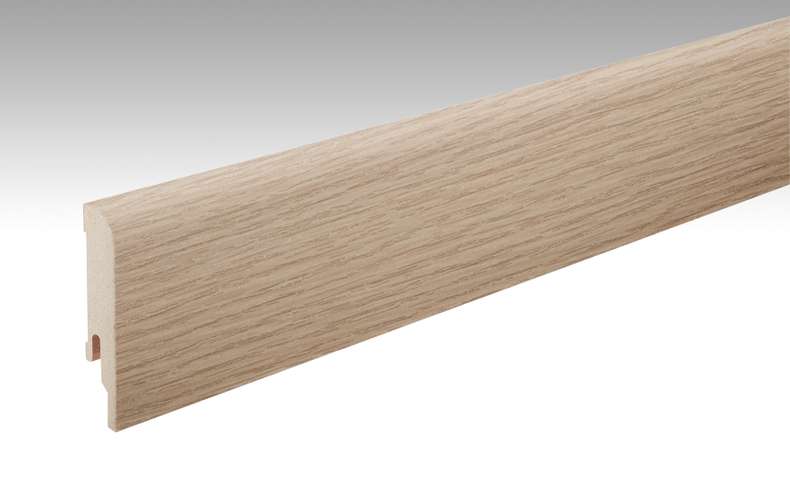 MEISTER Sockelleisten Fußleisten Risseiche hell 6258 - 2380 x 80 x 16 mm (200006-2380-06258 - 6939236258)