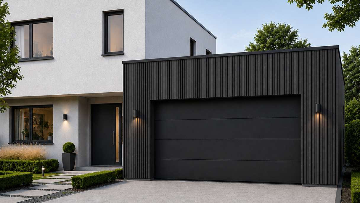 planeo NOVA - WPC CoEx Rhombusleiste Fassadenverkleidung Black 4 m