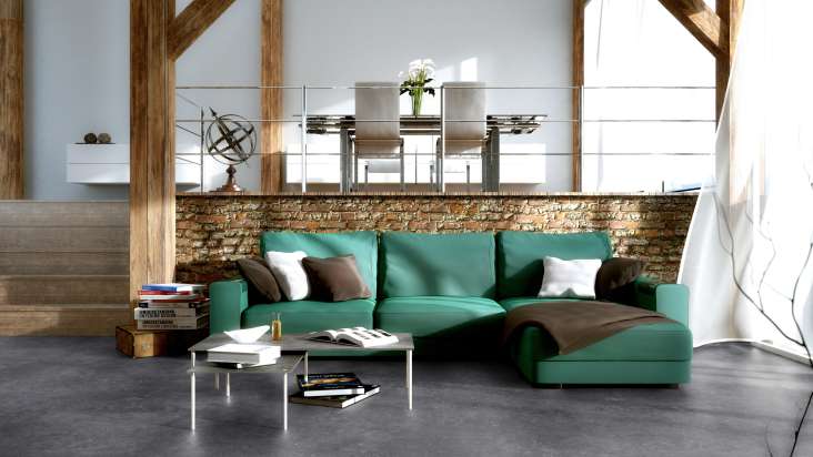Gerflor CV-Belag - PRIMETEX 2133 LEONE ANTHRACITE 4m x 30m
