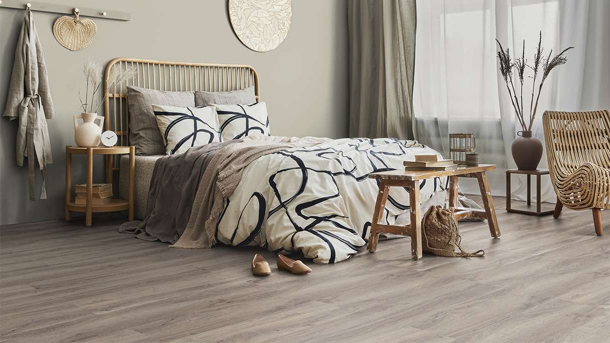 Gerflor Klick Vinyl - Virtuo 55 Rigid Acoustic Baita Taupe (39091026)
