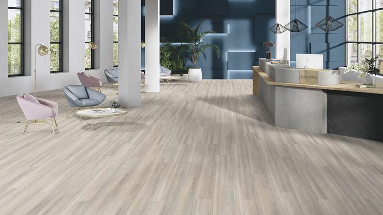 Gerflor Klick Vinyl Rigid - Creation 40 Clic Acoustic Bostonian Oak Beige | Trittschalldämmung integr. (61300853)