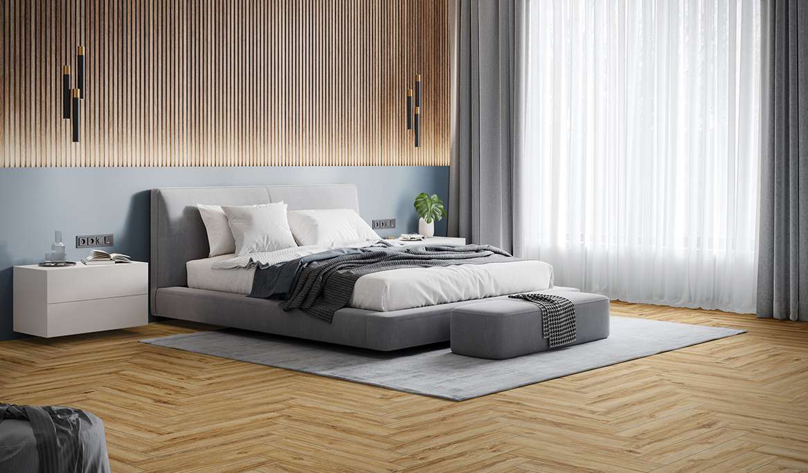 planeo Klick Vinyl - Herringbone Riley Oak | Made in Germany