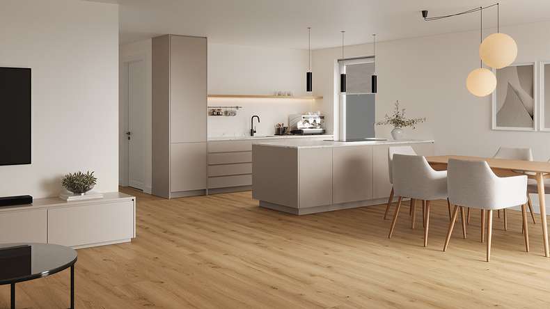 Lys&Land Rigid Klick Vinyl - Fjordline XL Eiche Lumea 1,83m lange XL Diele | Trittschalldämmung integr. (SP183-11)