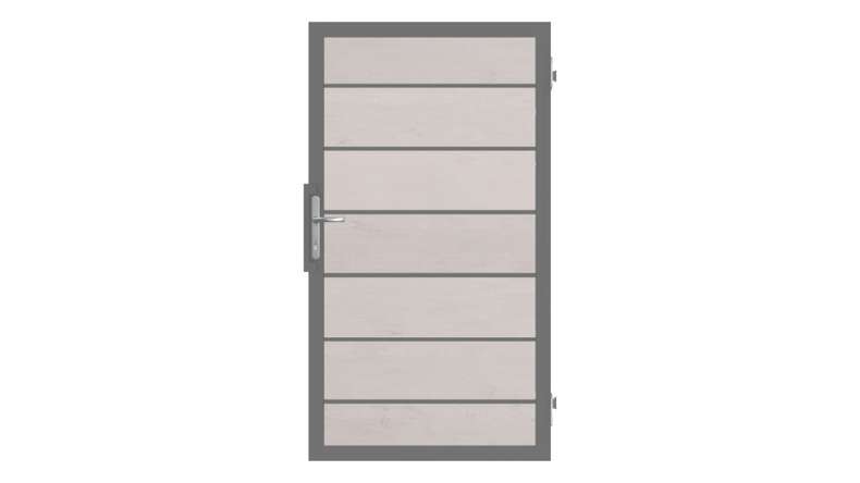 planeo Gardence Deluxe - BPC-Universaltor Bi-Color Sand mit Anthrazit-Alurahmen
