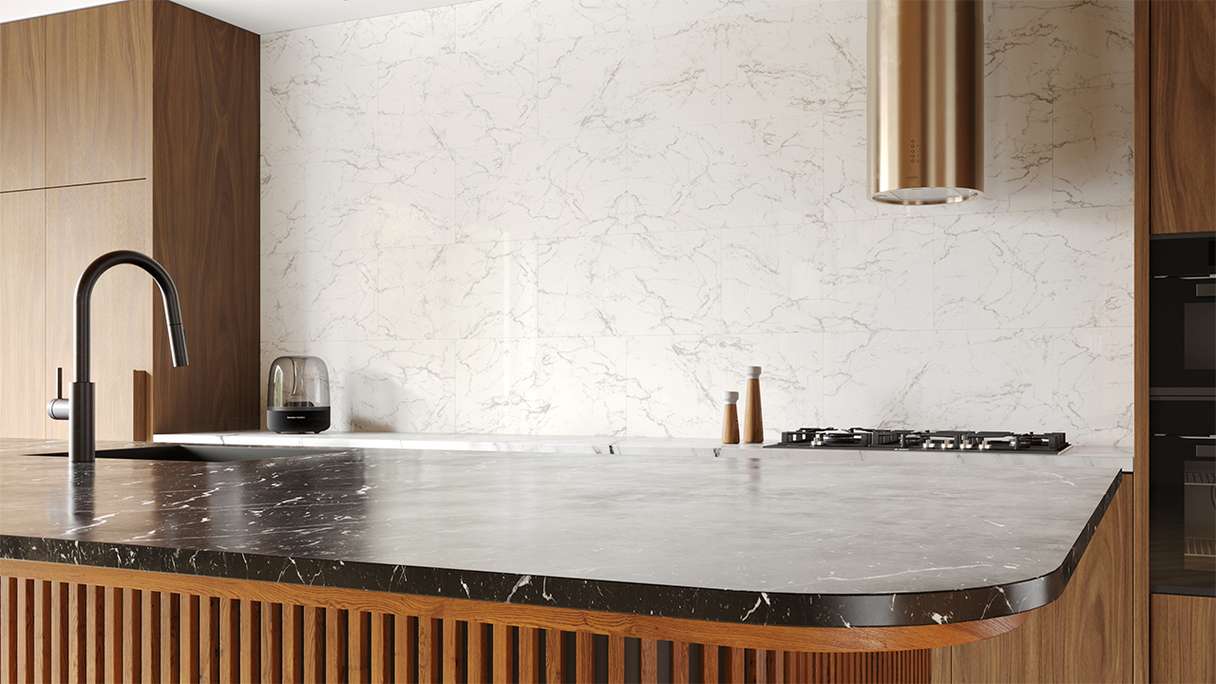 planeo Wandverkleidung Kunststoff - Wall&Floor Design Carra high gloss 80 x 40 cm