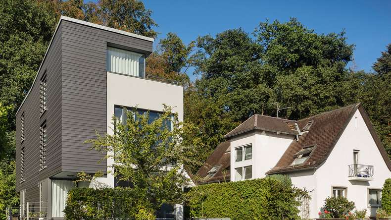planeo Fassado - WPC Rhombusleiste Fassadenverkleidung Prime Lavagrau