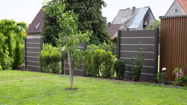 planeo Gardence Deluxe - BPC-Gartenzaun Anthrazitgrau