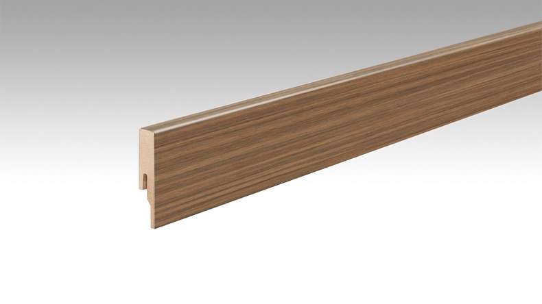 MEISTER Sockelleisten Fußleiste Profil 20 PK Nussbaum Amore 6389 - 2380 x 60 x 16 mm (200013-2380-06389 - 6948236389)